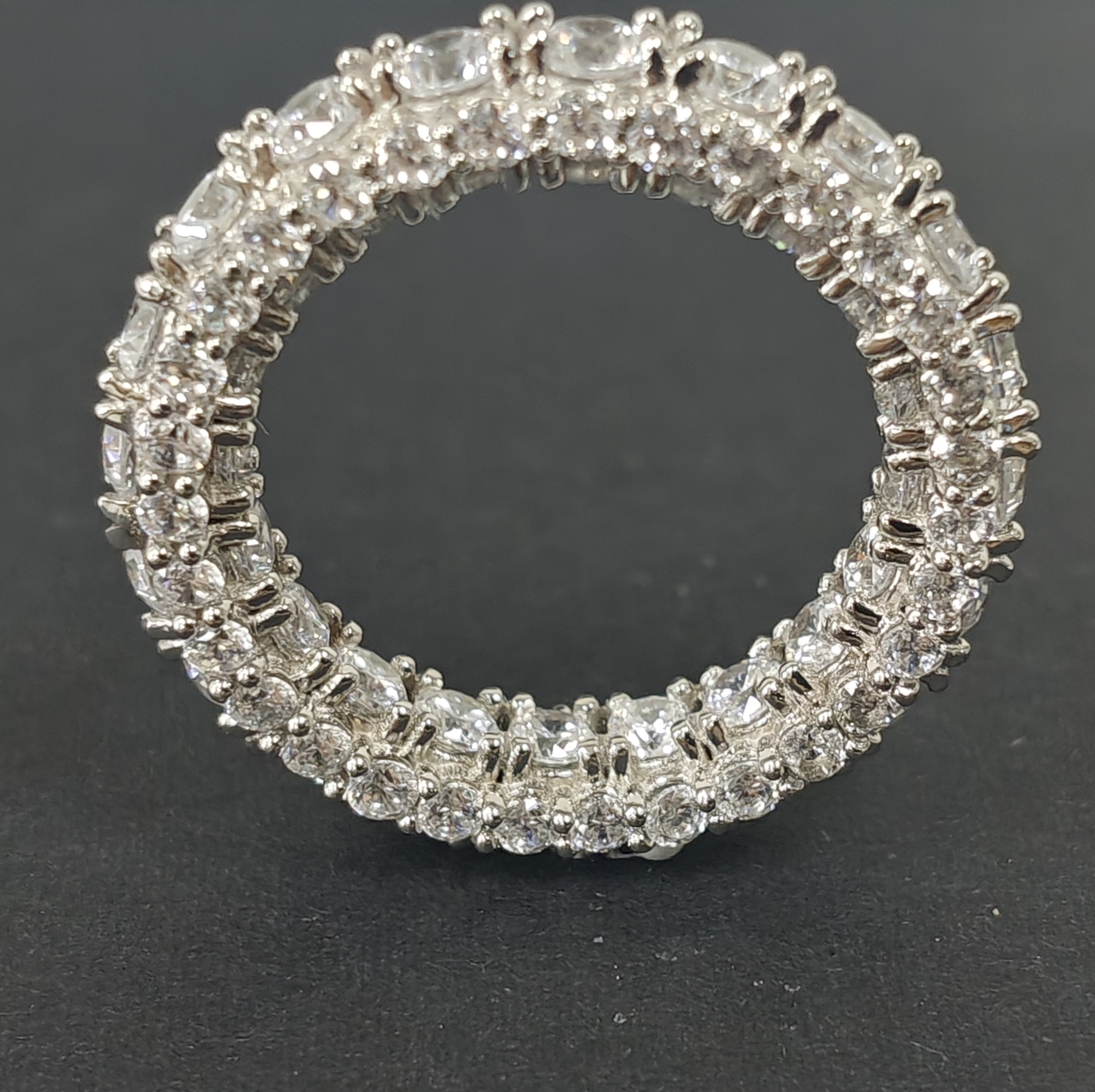 5ct Round Cut Sterling Silver Handmade Ring