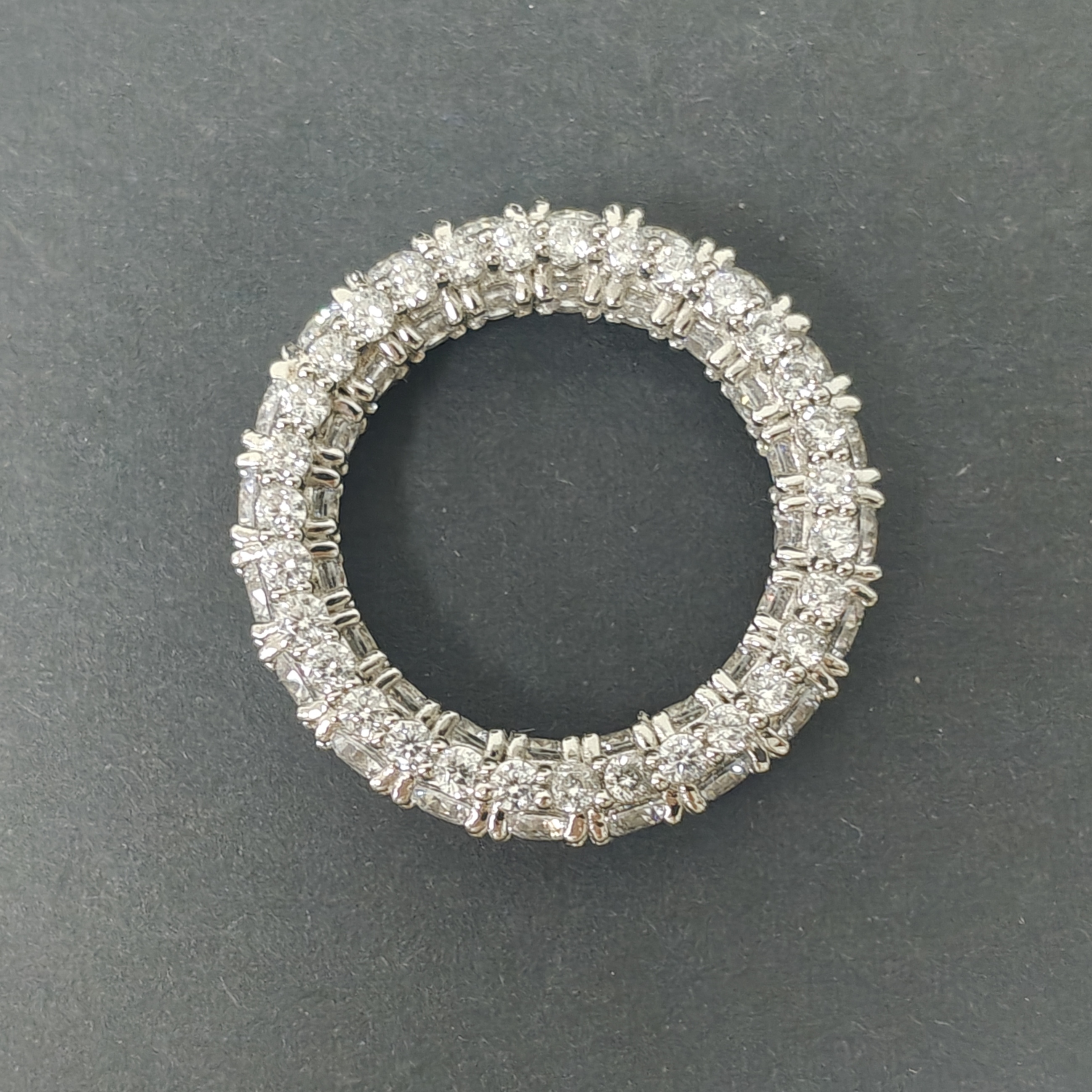 5ct Round Cut Sterling Silver Handmade Ring