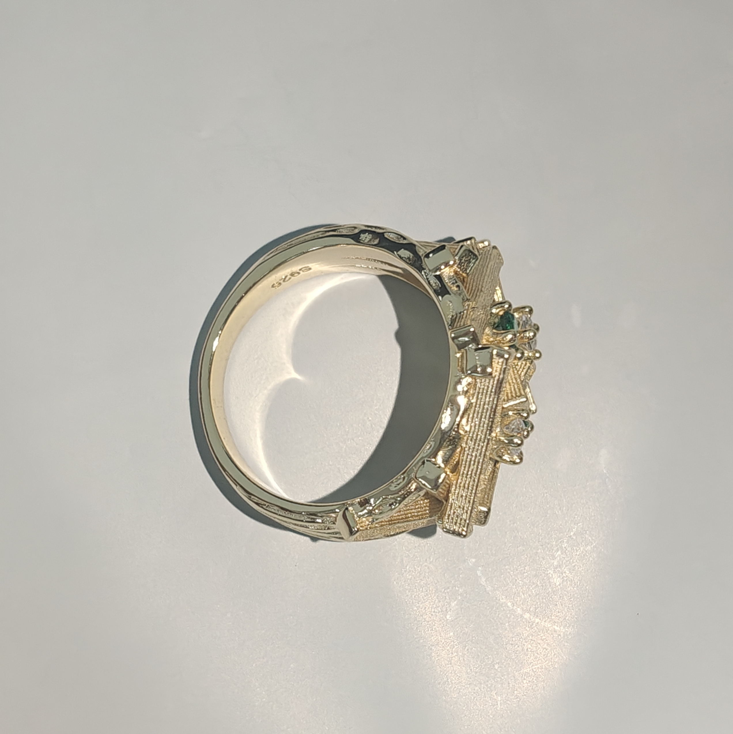 Architecture Design Gold Nest Cocktail Ring