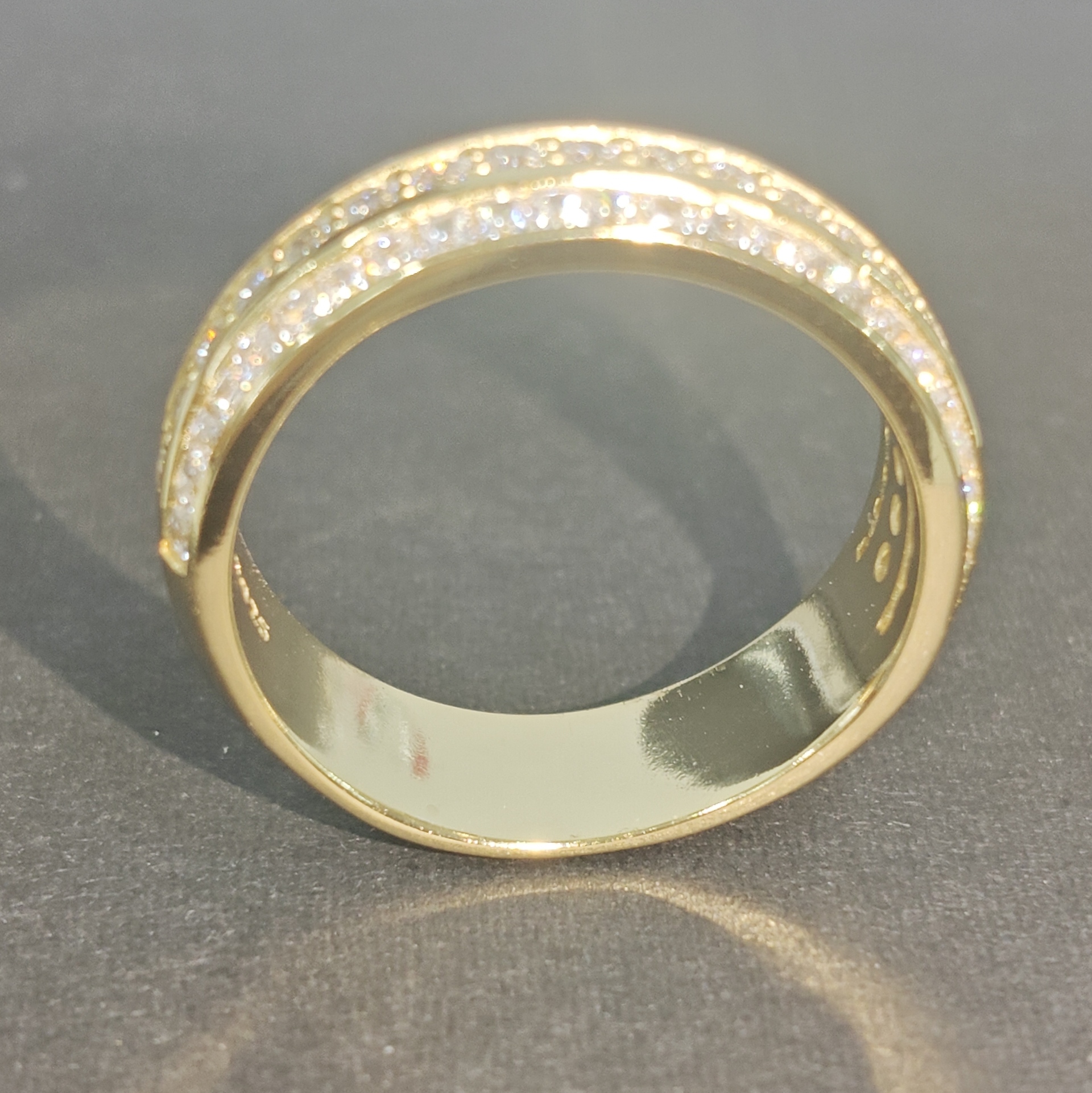 2.03ct Round-cut Sterling Silver Eternity Ring for Men