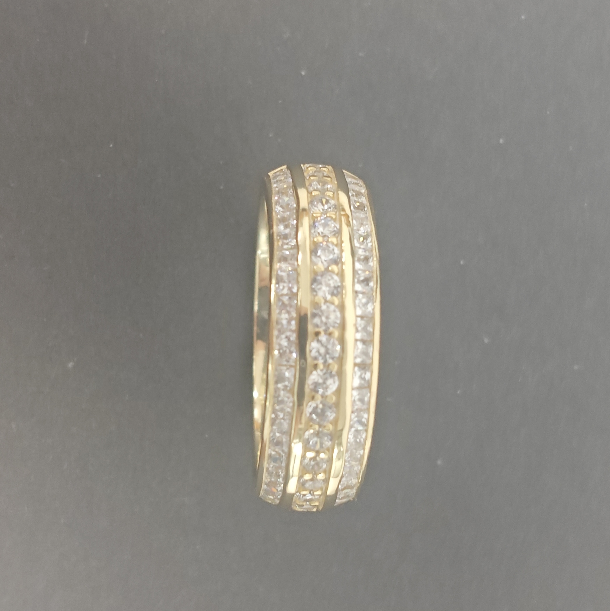 2.03ct Round-cut Sterling Silver Eternity Ring for Men