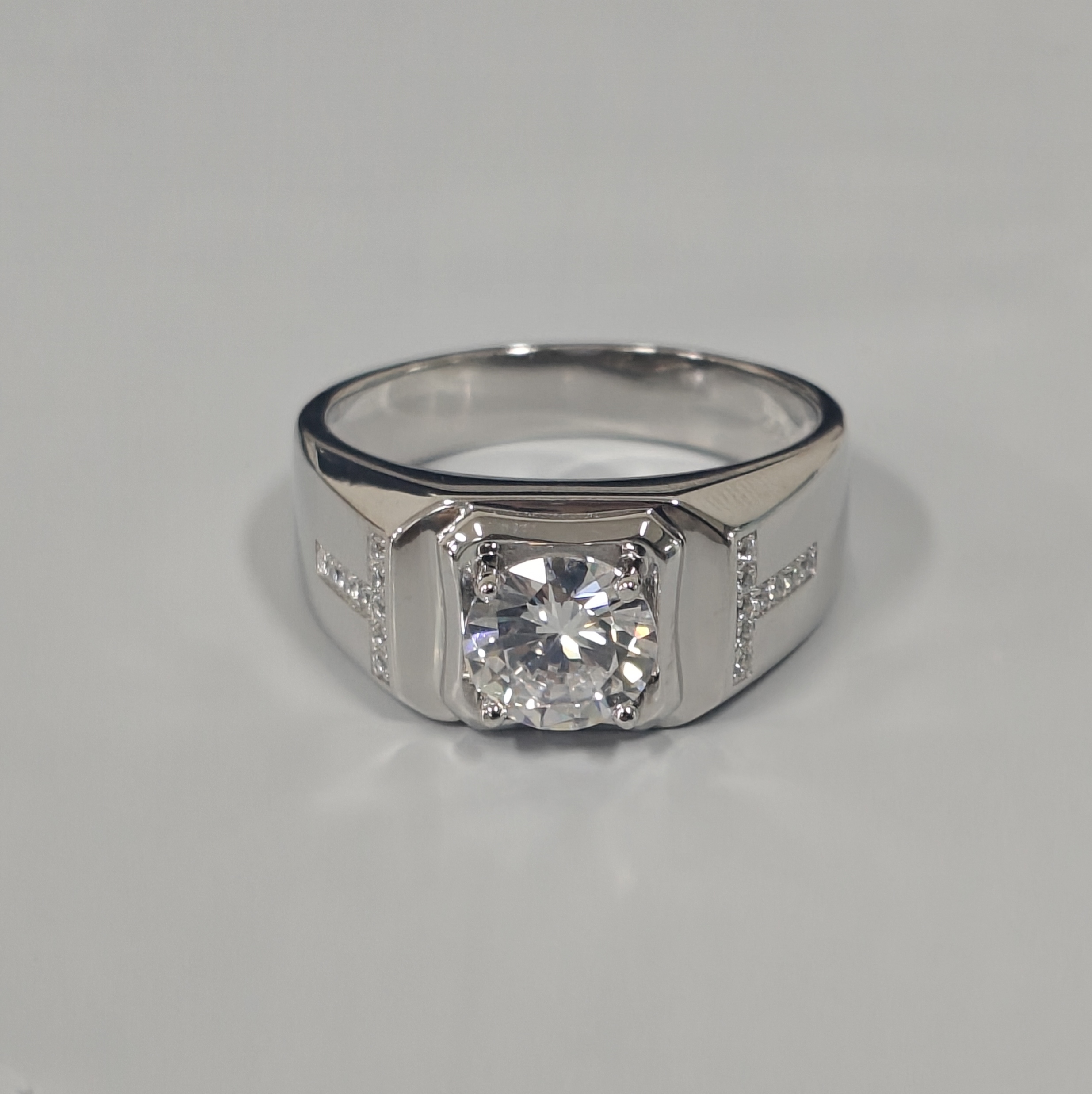 3ct Round Cut Handmade Men's Ring