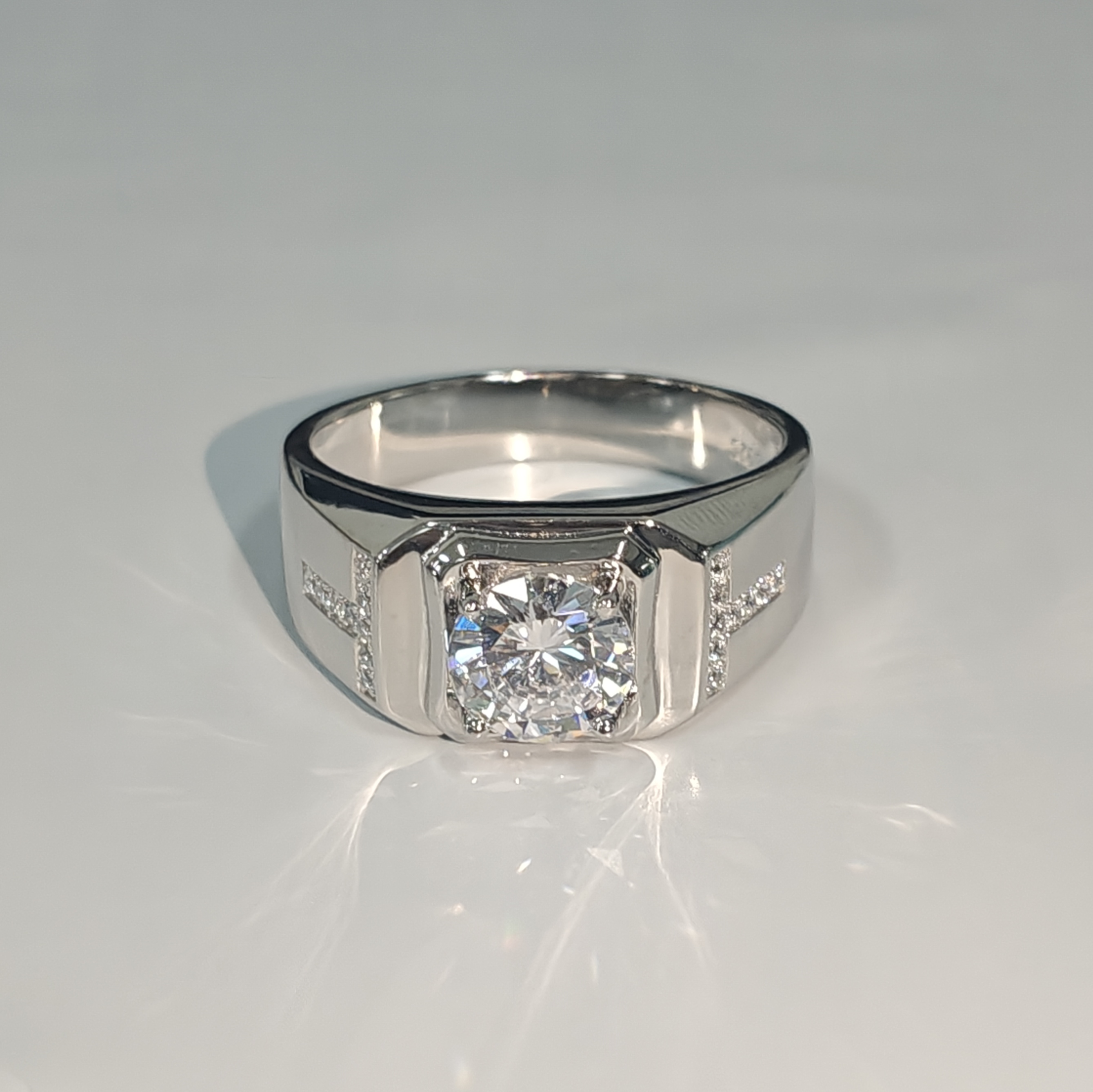 3ct Round Cut Handmade Men's Ring