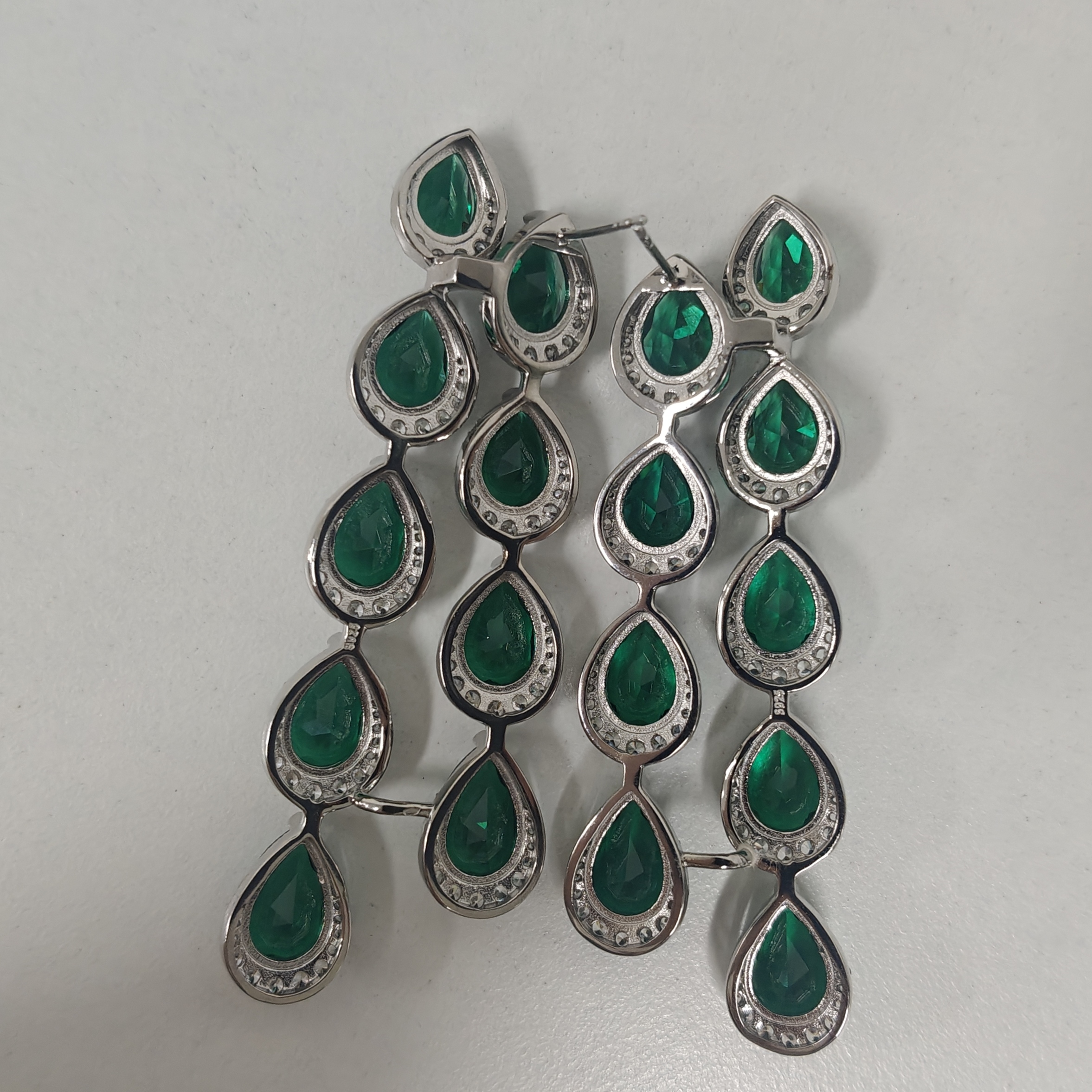 Fashion Emerald Dangle Earrings