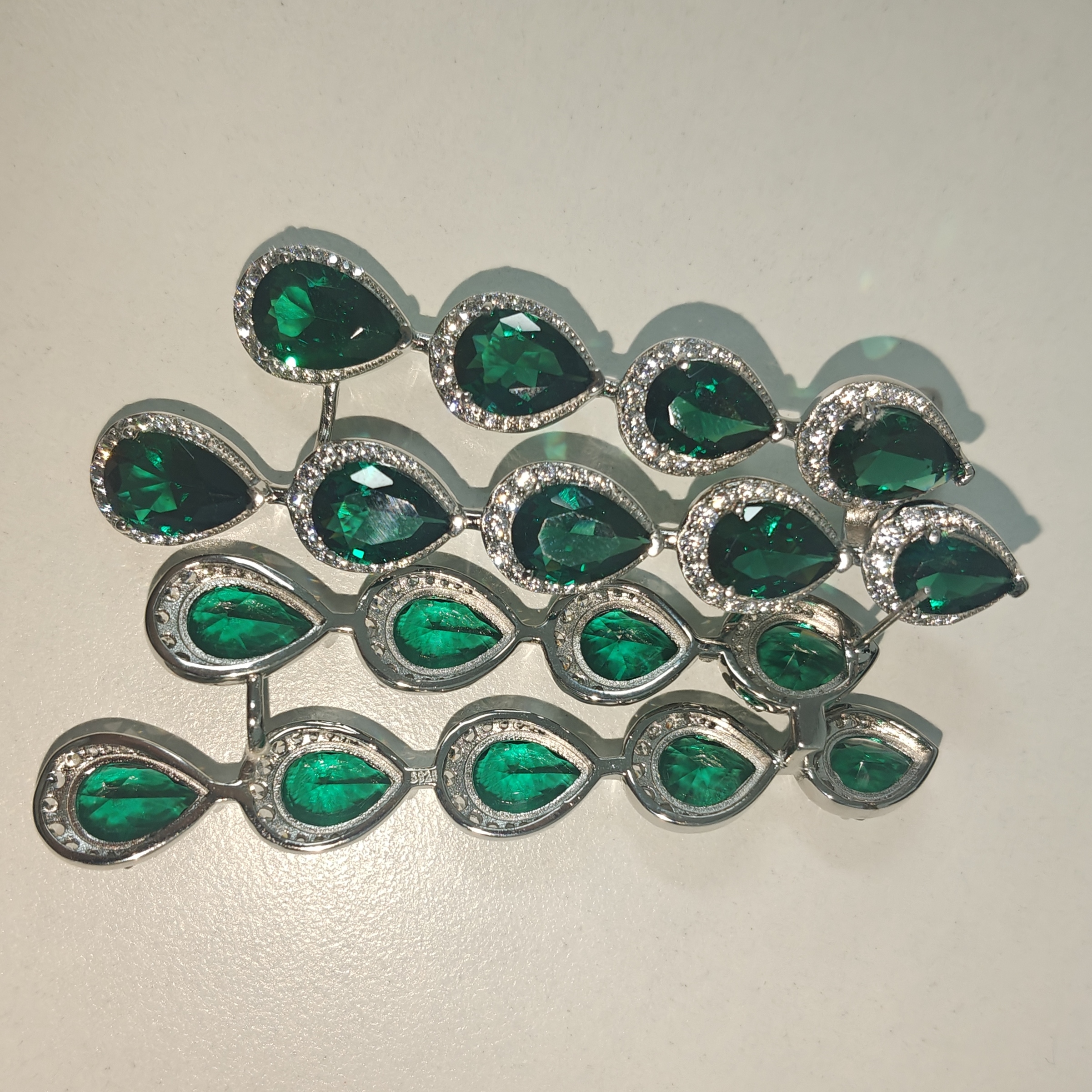 Fashion Emerald Dangle Earrings