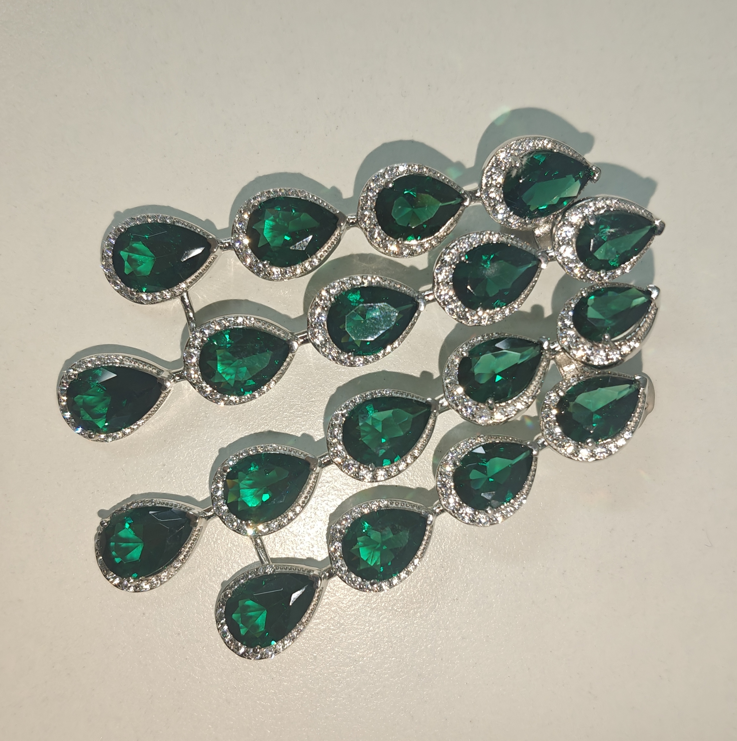 Fashion Emerald Dangle Earrings