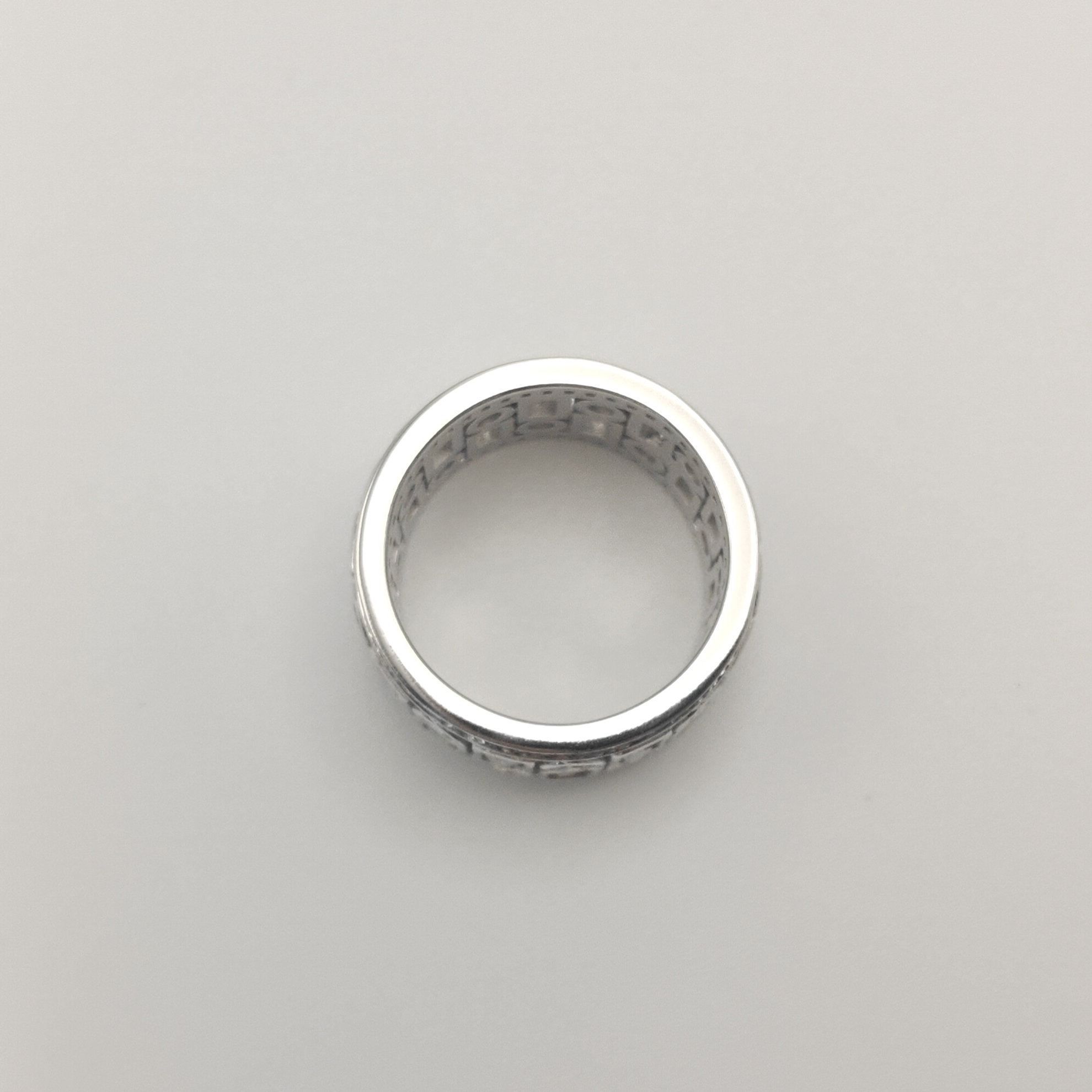 4.7ctw White Stone Art Deco Eternity Band