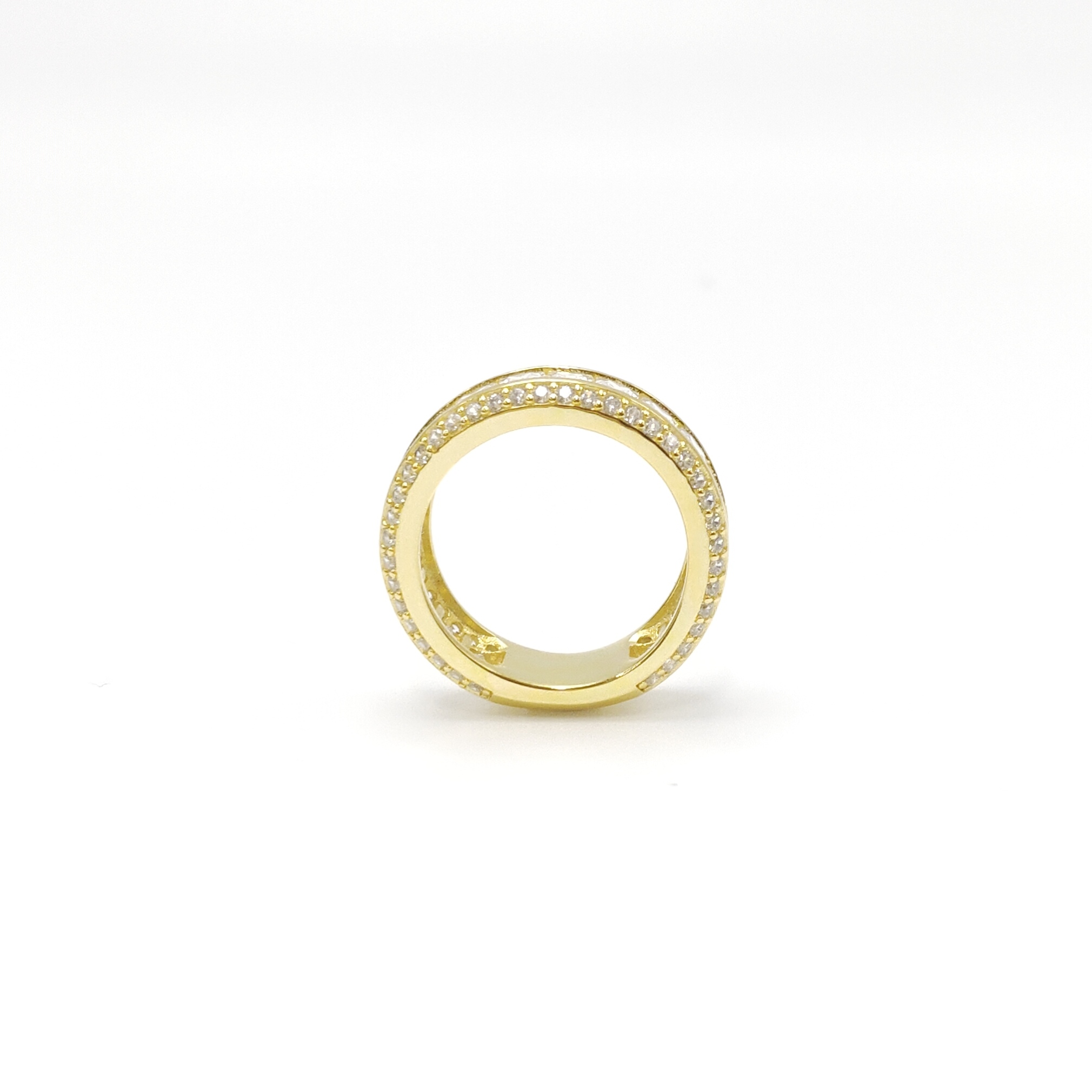 Men’s Channel Set Princess Cut Moissanite Ring