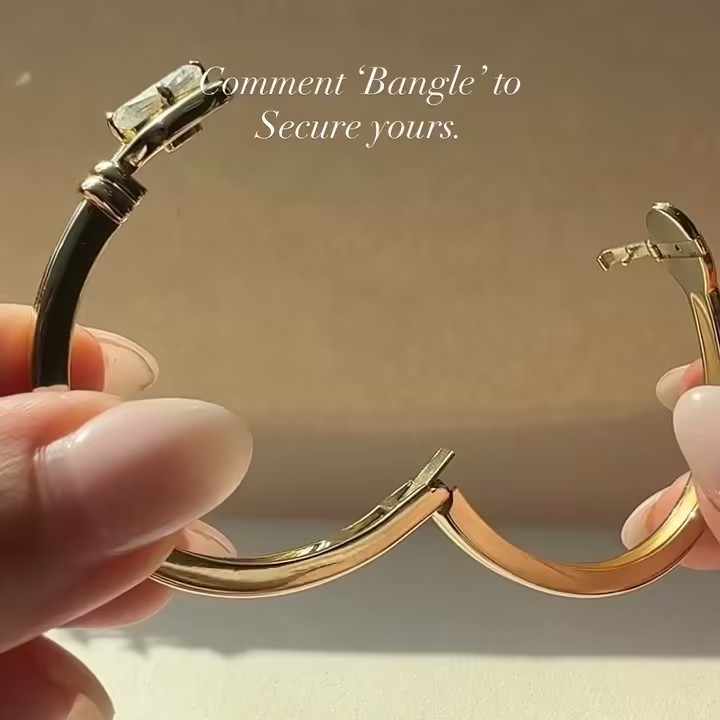 2ct Elonggated Cushion Cut White Stone Bangle Bracelets