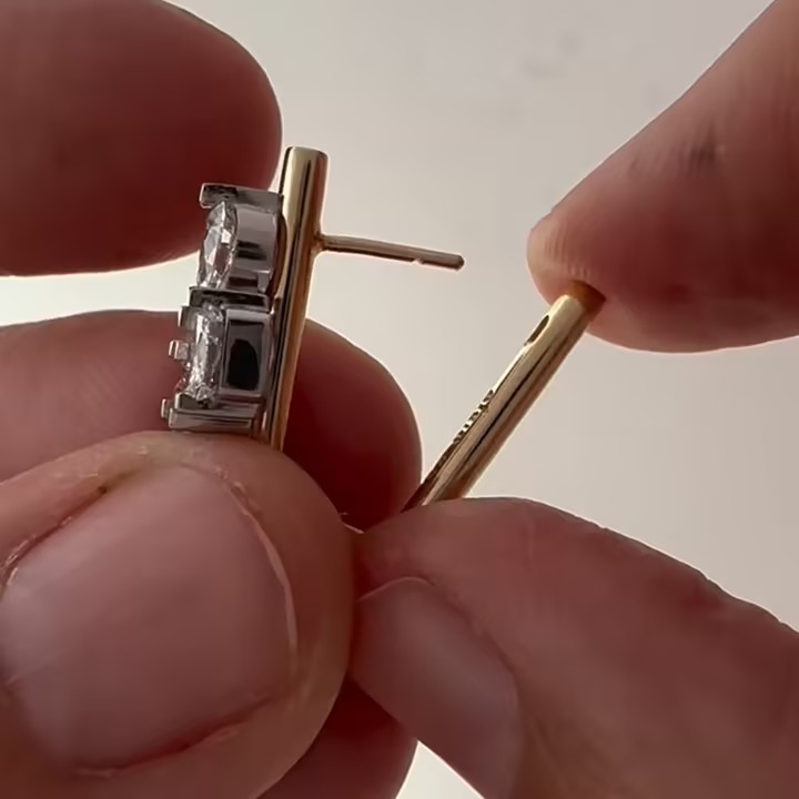 3.23 ctw Multi-cut Four-stone Sapphire Earrings