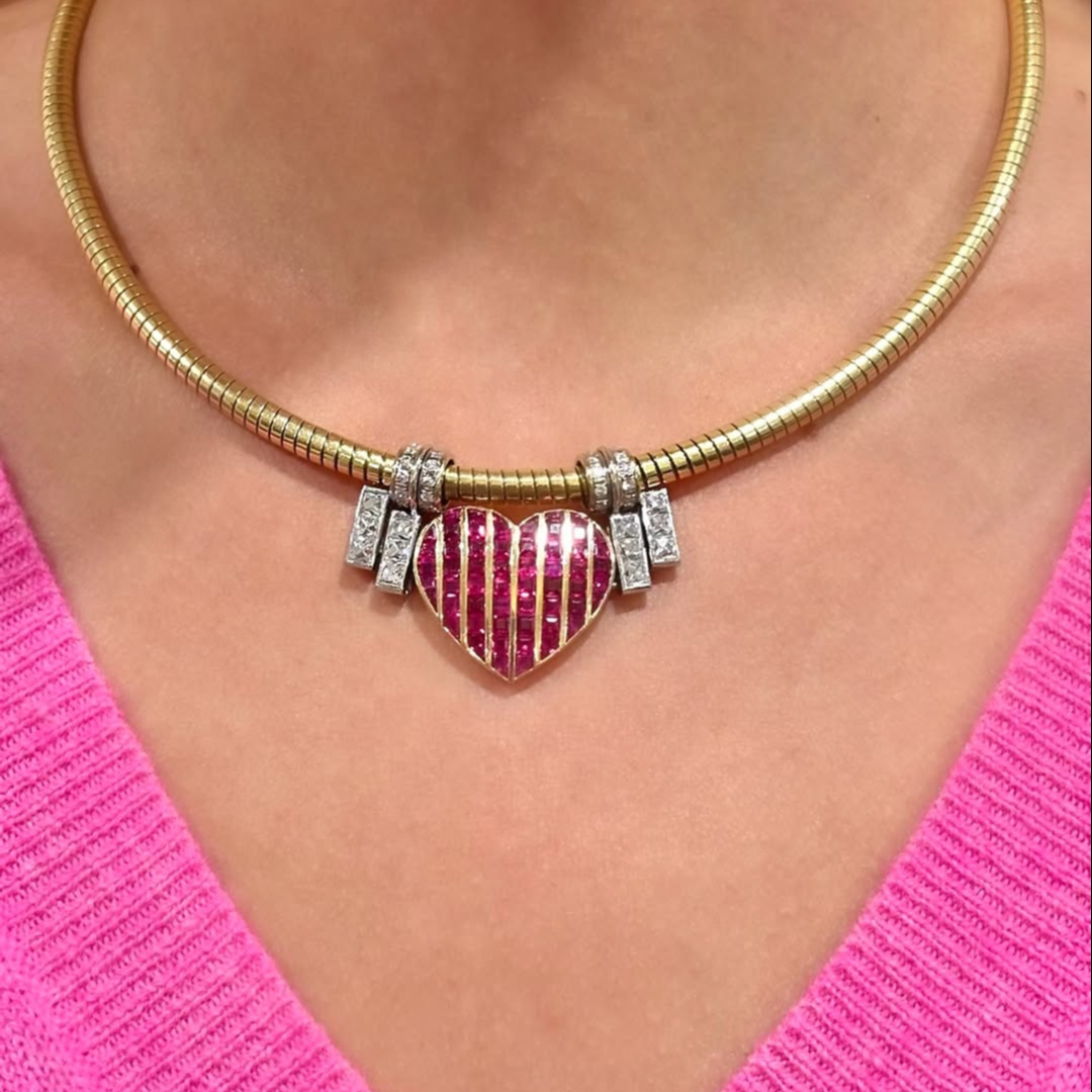 Fashion Love Hear Choker Necklace