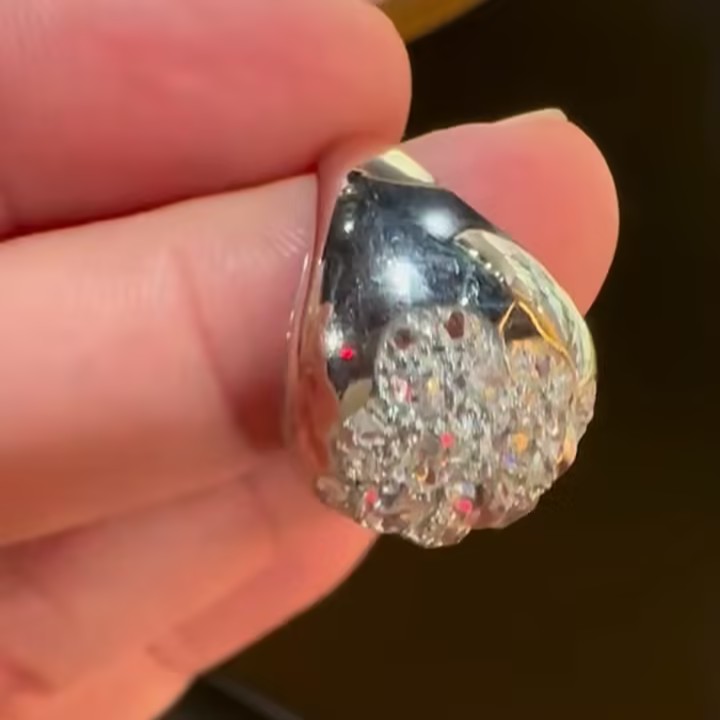 4.7ctw Pave Setting Dome Design Cocktail Ring