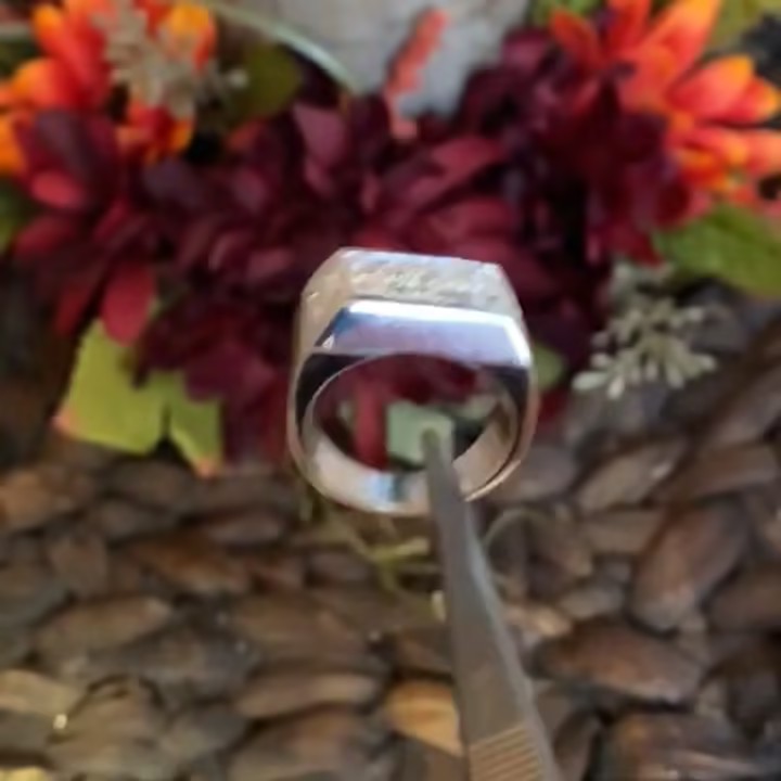 Men's 2.54 Carat Three-row  Invisible Set  Princess Cut White Stone Ring