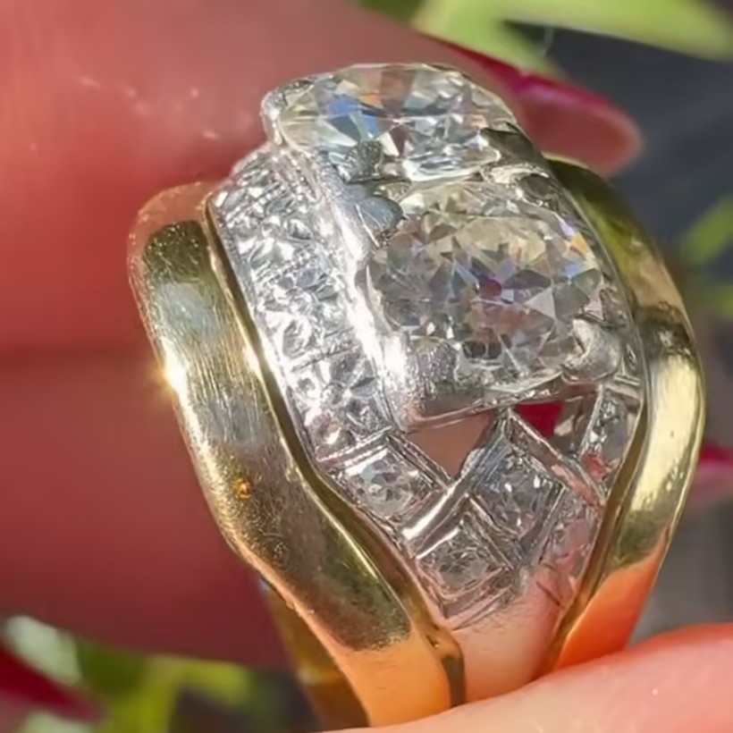 1.68ct Art Deco Old Europen Cut Legacy Ring