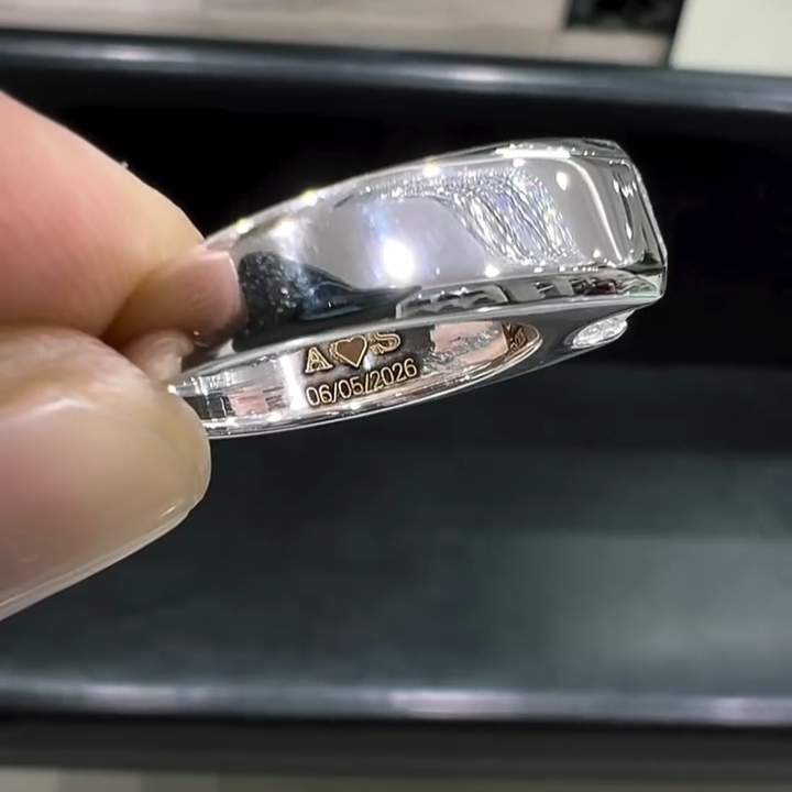 2.5ct Channel Set Emerald Cut Solitaire Ring