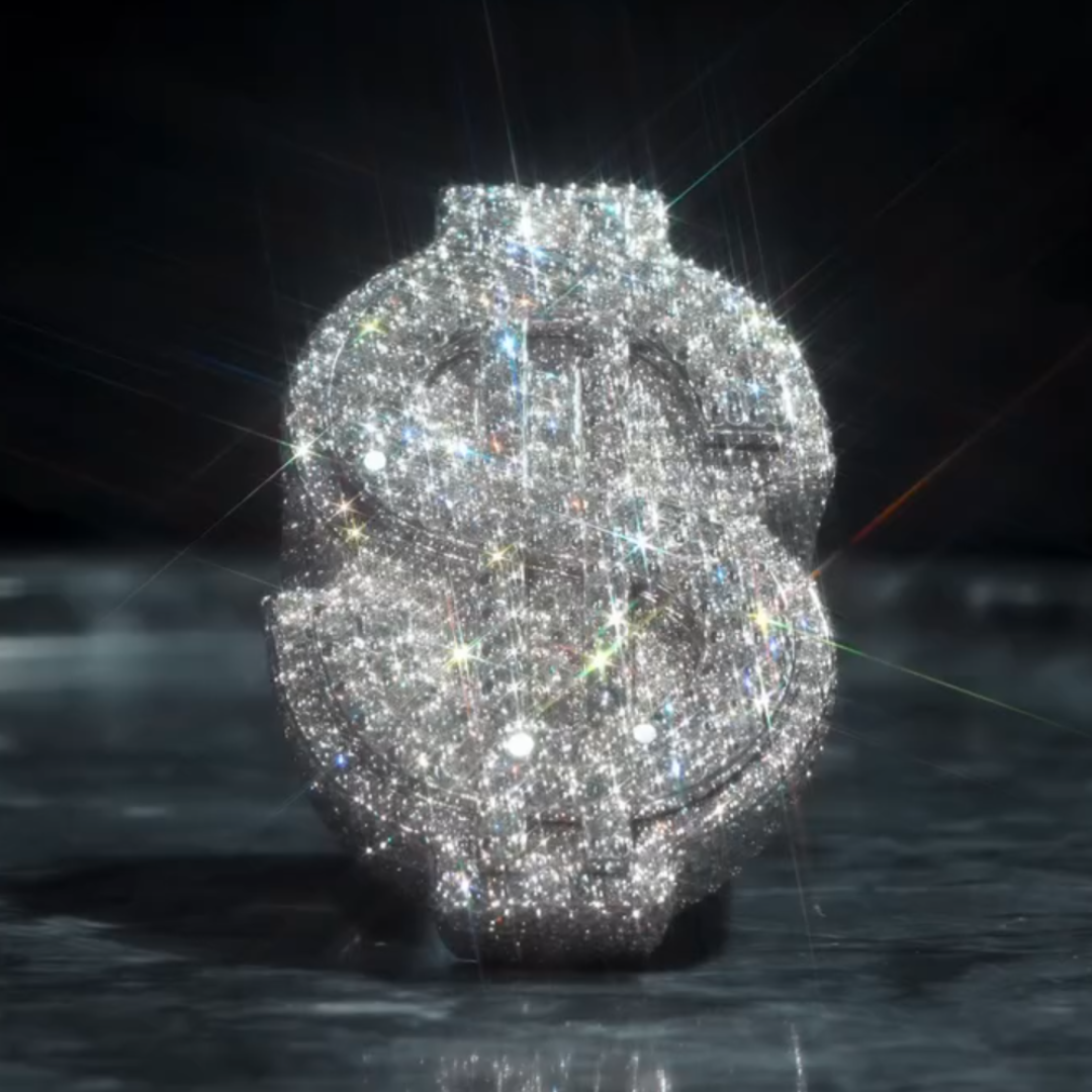 Pave Setting US Dollar Design  Ring