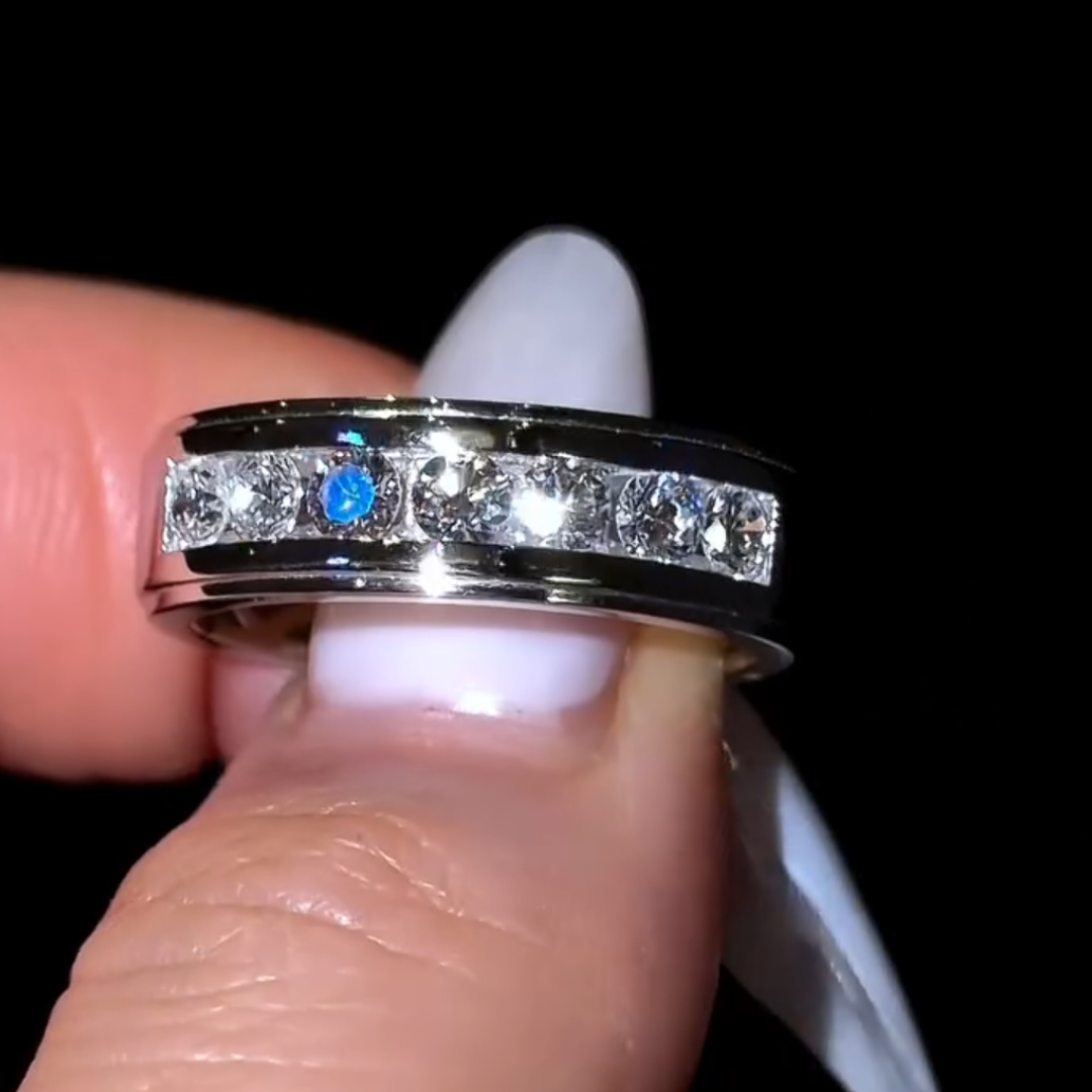 6mm Stepped Edge Band Ring in 925 Sterling Silver