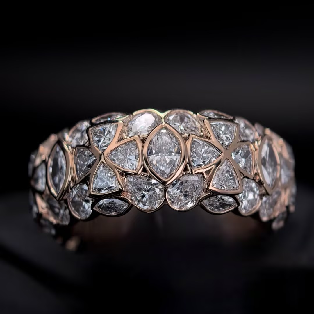 7ct Marquise Cut Celestial Ring