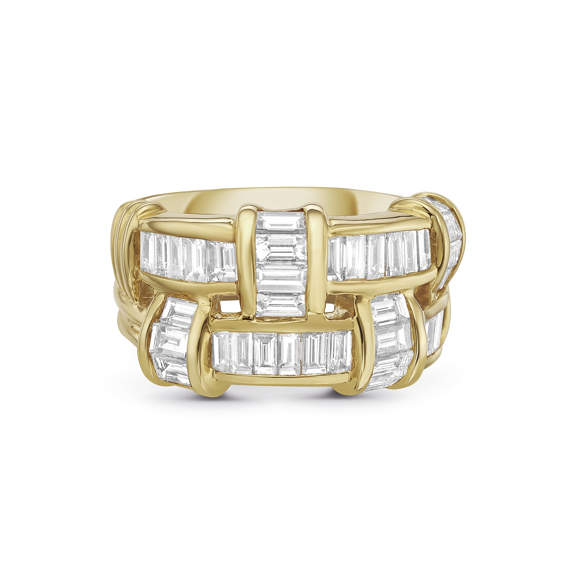 5.25ctw Basket Weave Eternity Ring