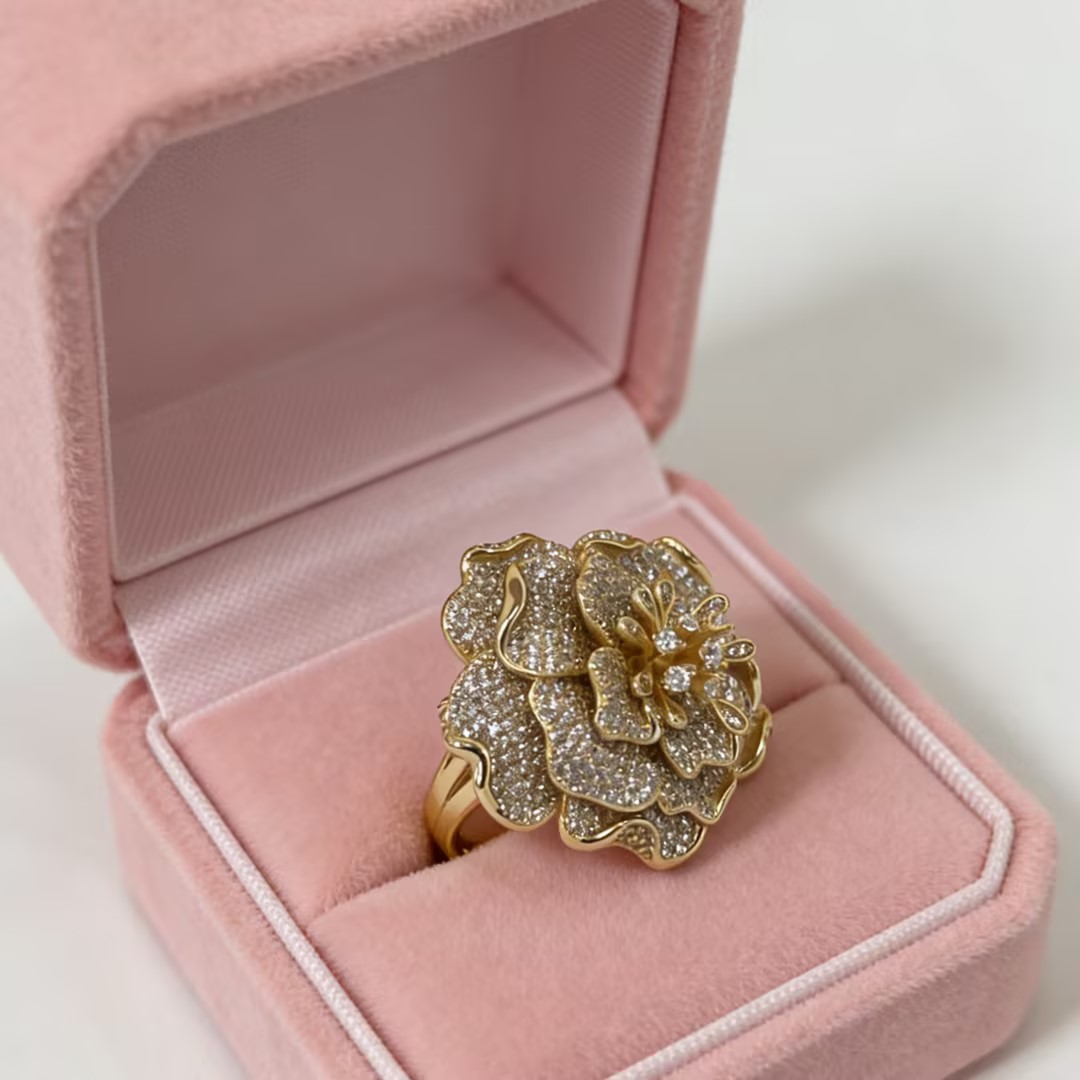 7.95ct Luxury Flower Design Cocktail Ring