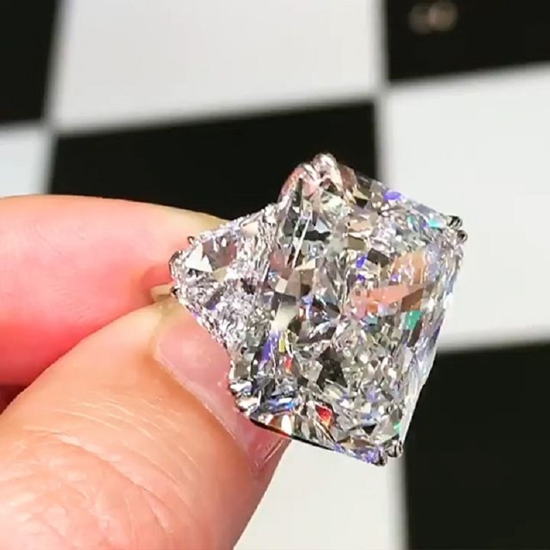 6.0 Ct "Dreamy Wedding" White Sterling Silver Bridal Ring