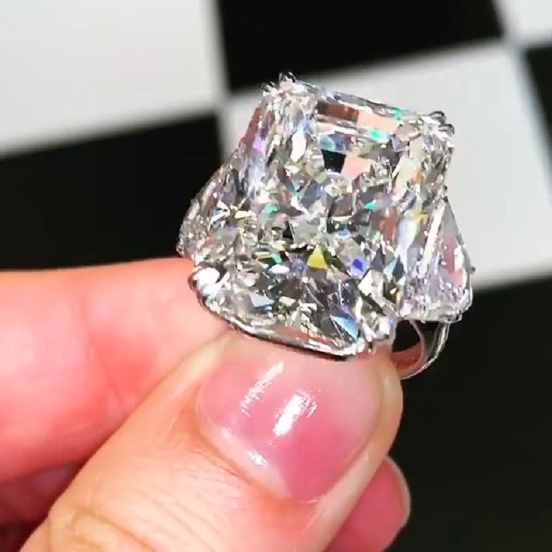 6.0 Ct "Dreamy Wedding" White Sterling Silver Bridal Ring