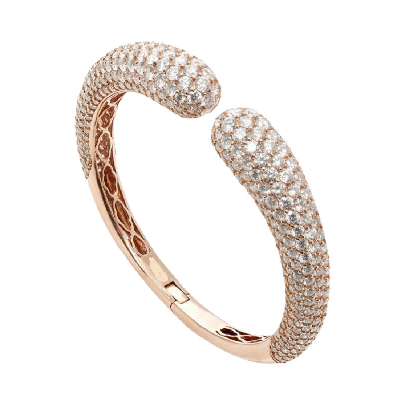 18.50ct Round Cut Diamonds Dome Bracelet