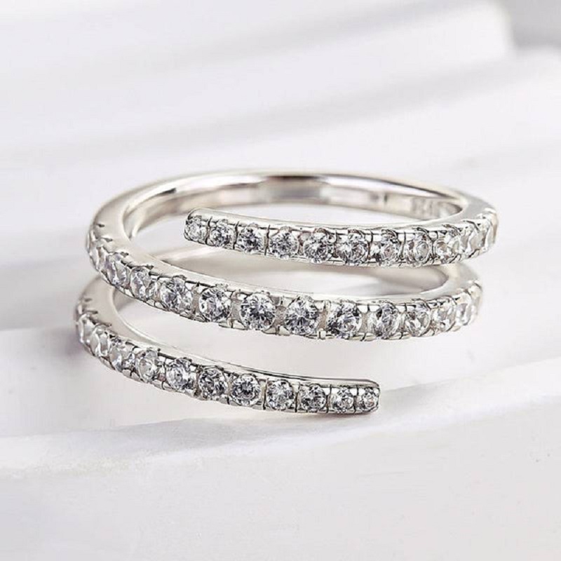 1.0 Carat Unique Round Cut Wedding Band
