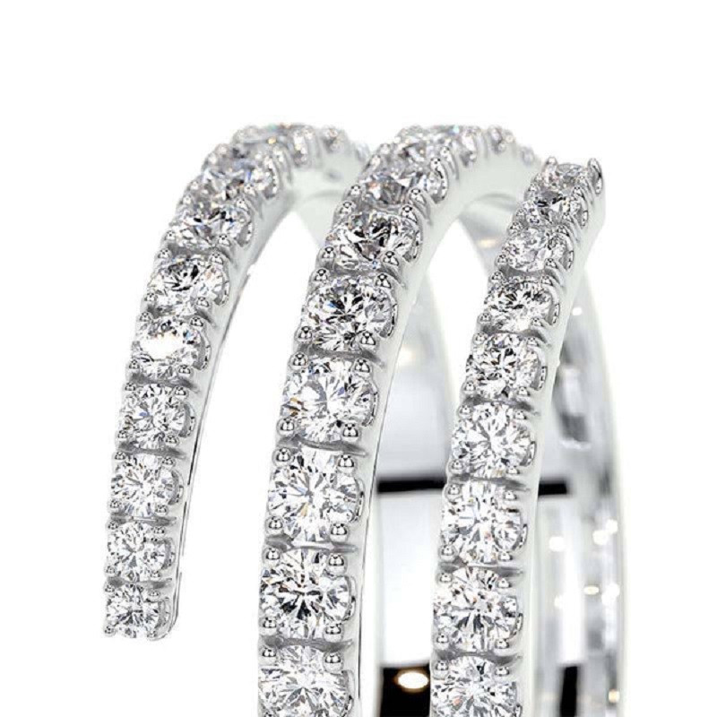 1.0 Carat Unique Round Cut Wedding Band