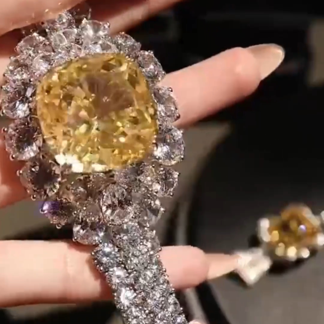 150ct Princess Cut Diamond Luxury Auction Style Vintage Sterling Silver Bracelet