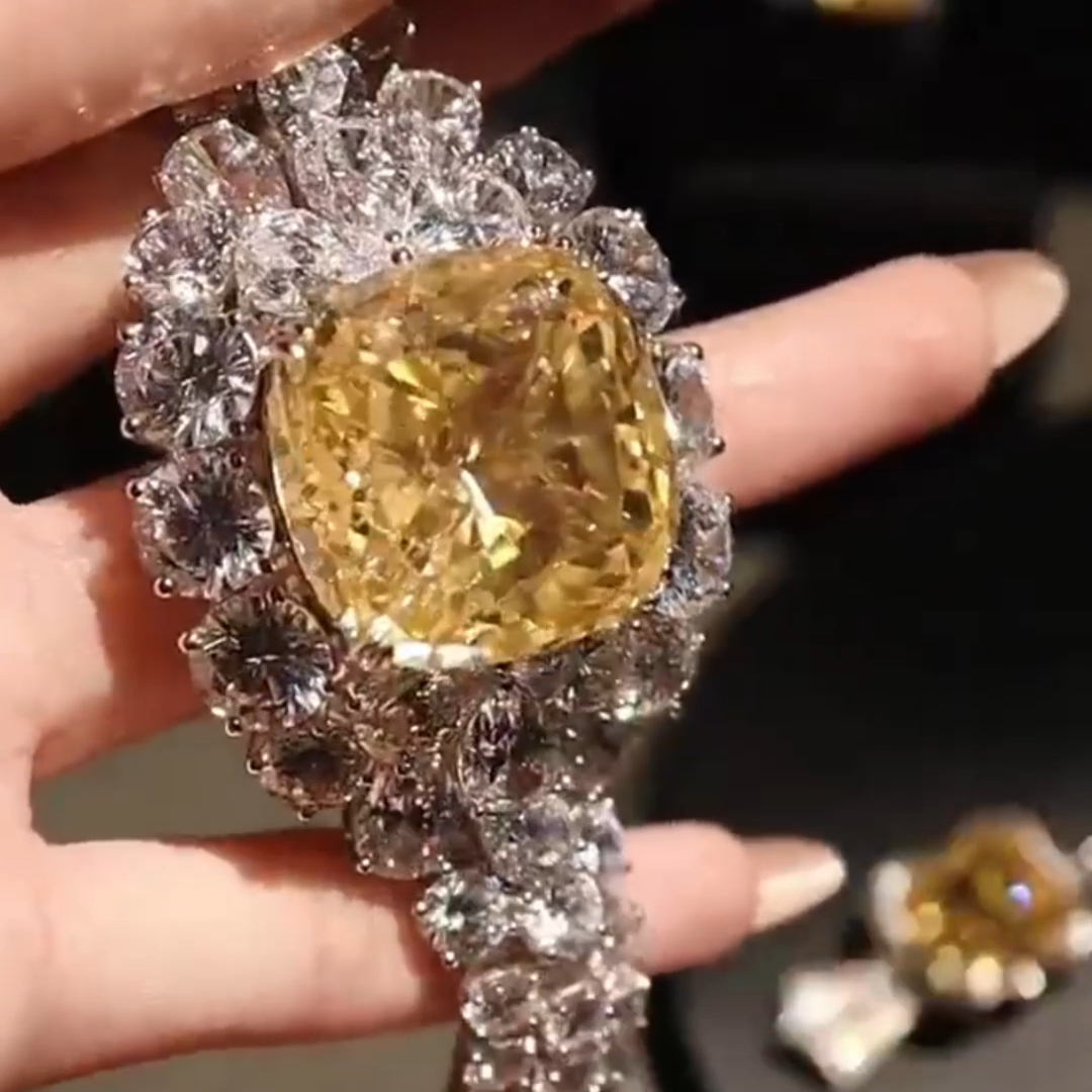 150ct Princess Cut Diamond Luxury Auction Style Vintage Sterling Silver Bracelet