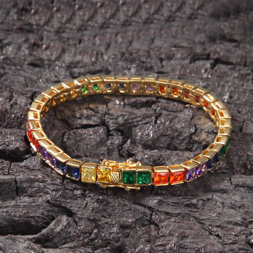 Hip Hop Colorful Zircon Fashion Bracelet