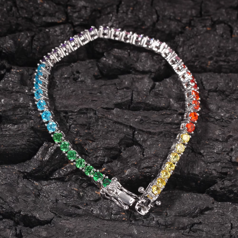 Hip Hop Colorful Zircon Fashion Bracelet