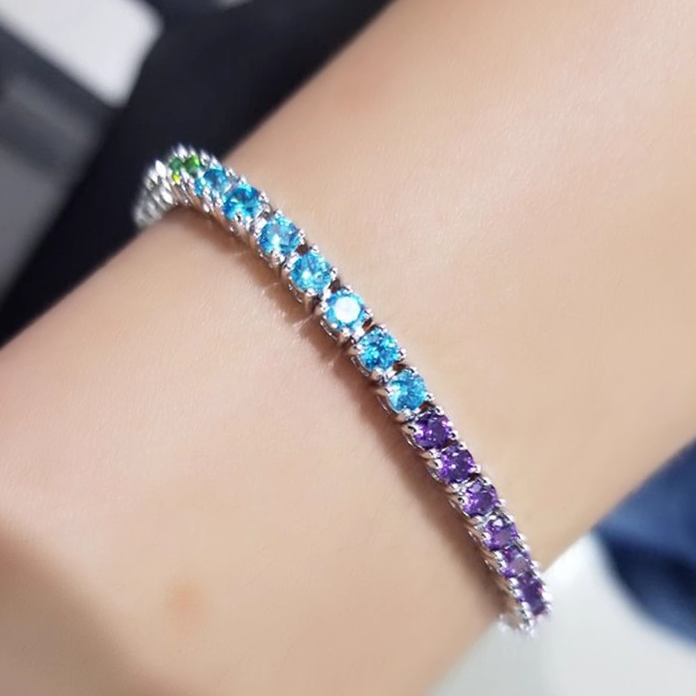 Hip Hop Colorful Zircon Fashion Bracelet
