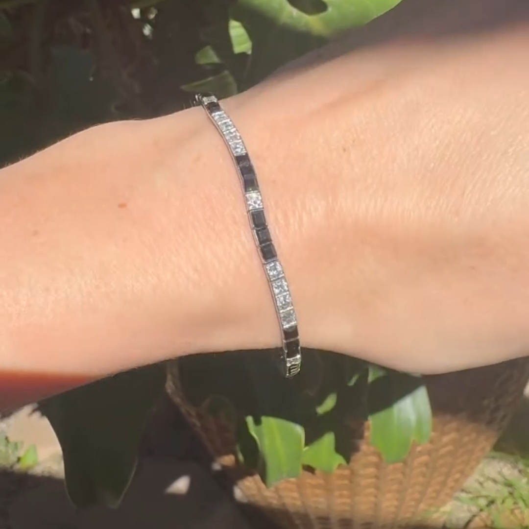 4ct Round Cut Sterling Silver Handmade Luxury Bracelet