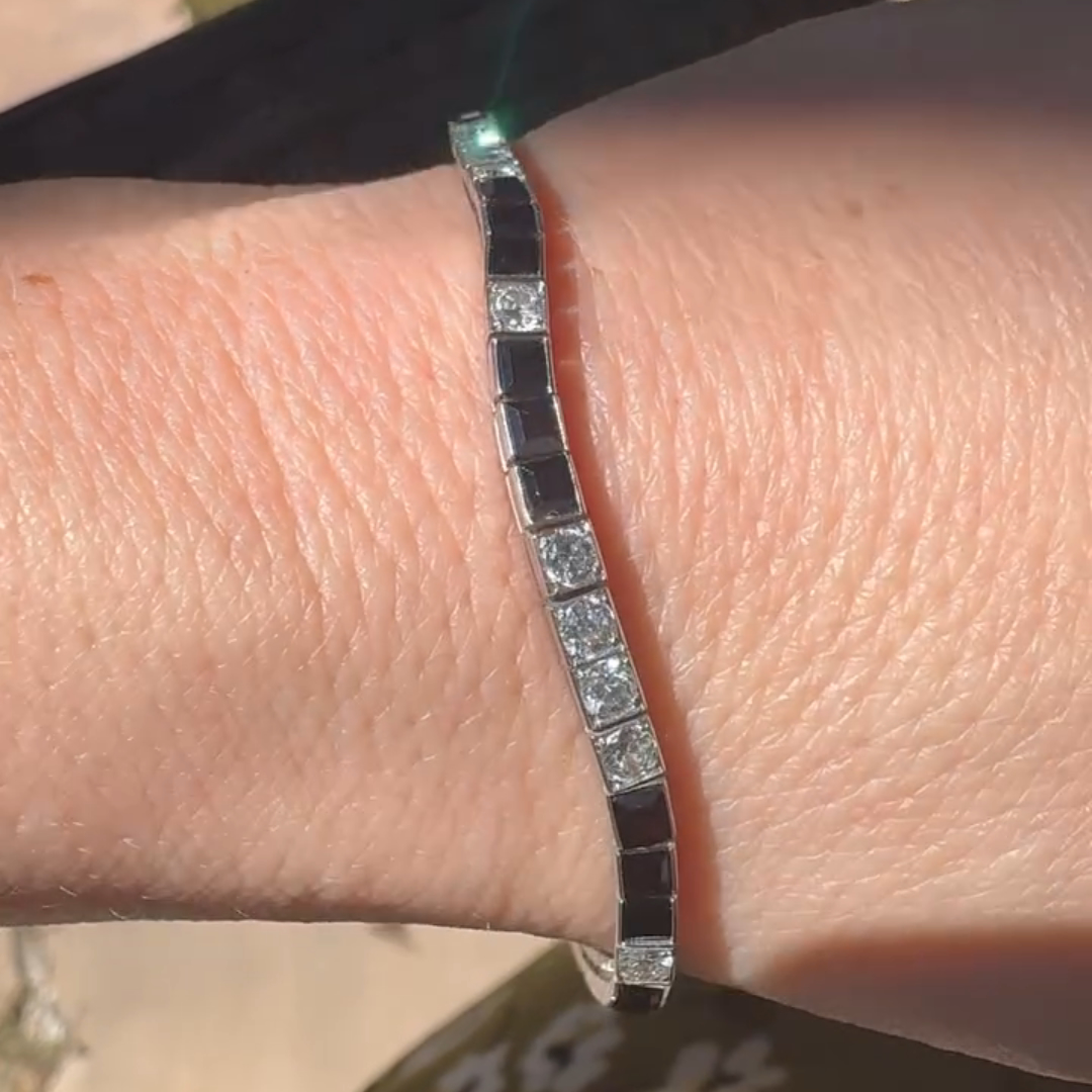 4ct Round Cut Sterling Silver Handmade Luxury Bracelet