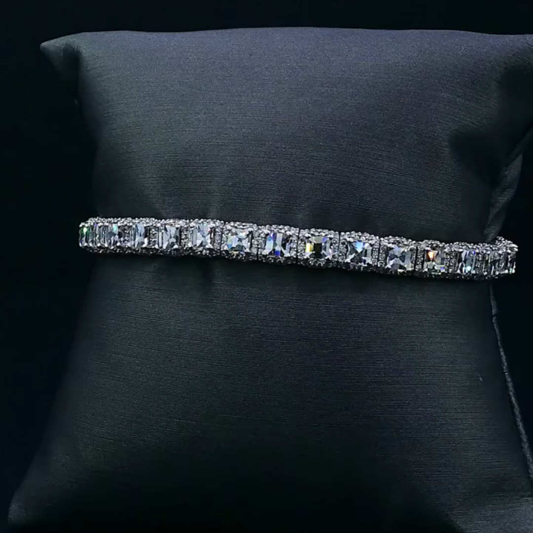 10ct Laser-cut Sterling Silver Handmade Bracelet