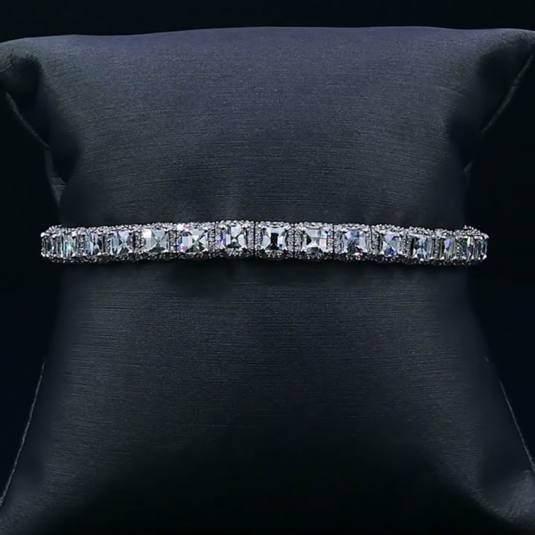 10ct Laser-cut Sterling Silver Handmade Bracelet