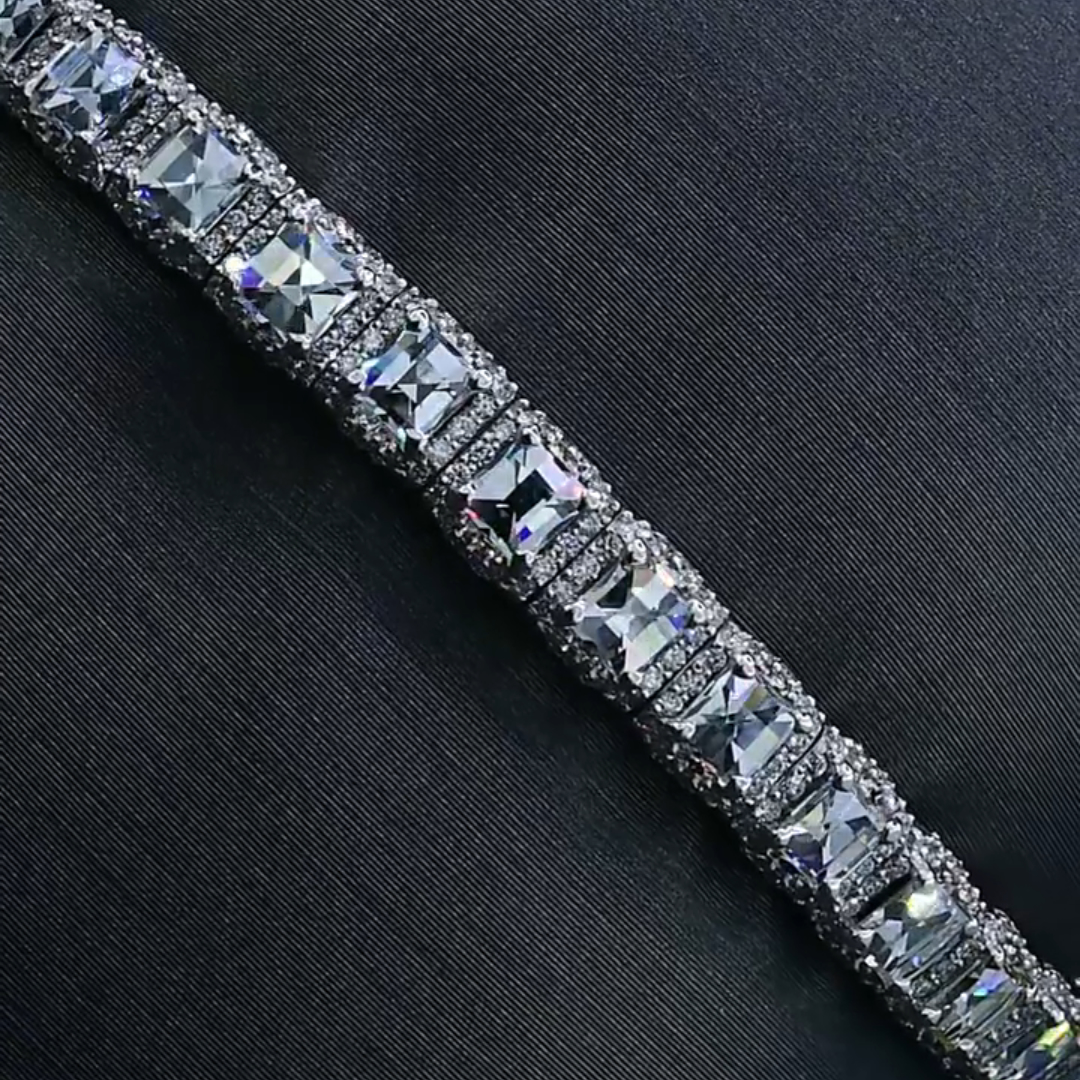 10ct Laser-cut Sterling Silver Handmade Bracelet