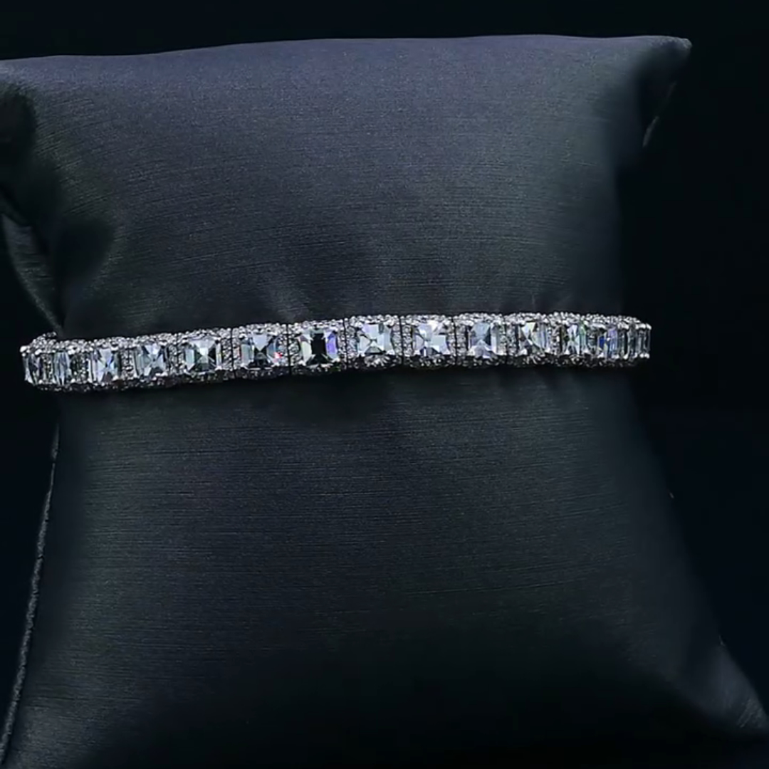 10ct Laser-cut Sterling Silver Handmade Bracelet