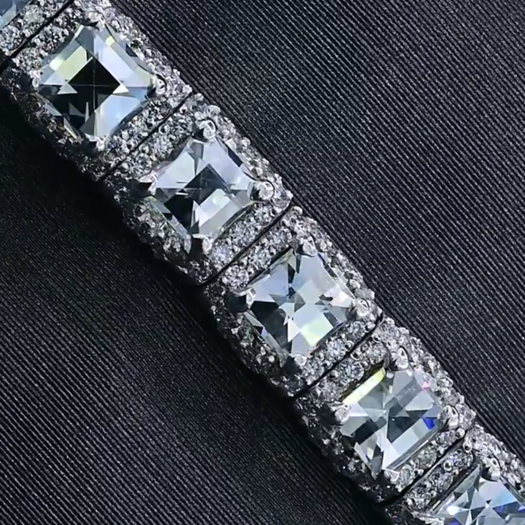 10ct Laser-cut Sterling Silver Handmade Bracelet