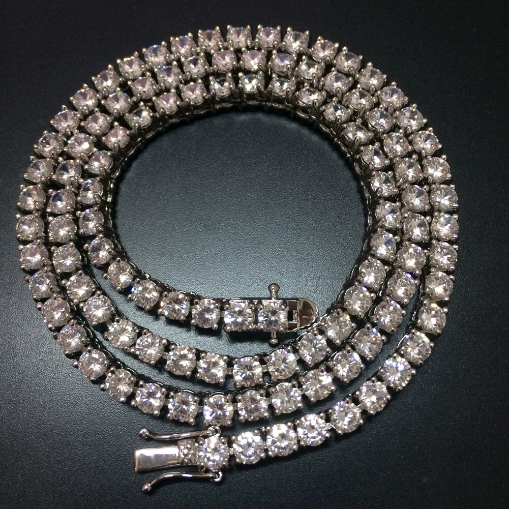 Hip Hop Zirconia Tennis Necklace