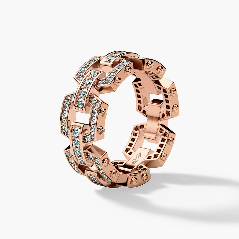 1.1ct Round Cut White Sapphire Handmade Men's Ring