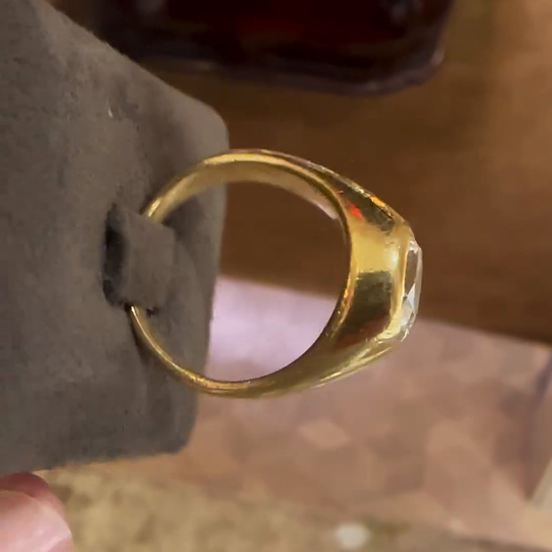 2ctw Oval & Heart Cut White Sapphire Bezel Set Vintage Handmade Twin Stone Ring