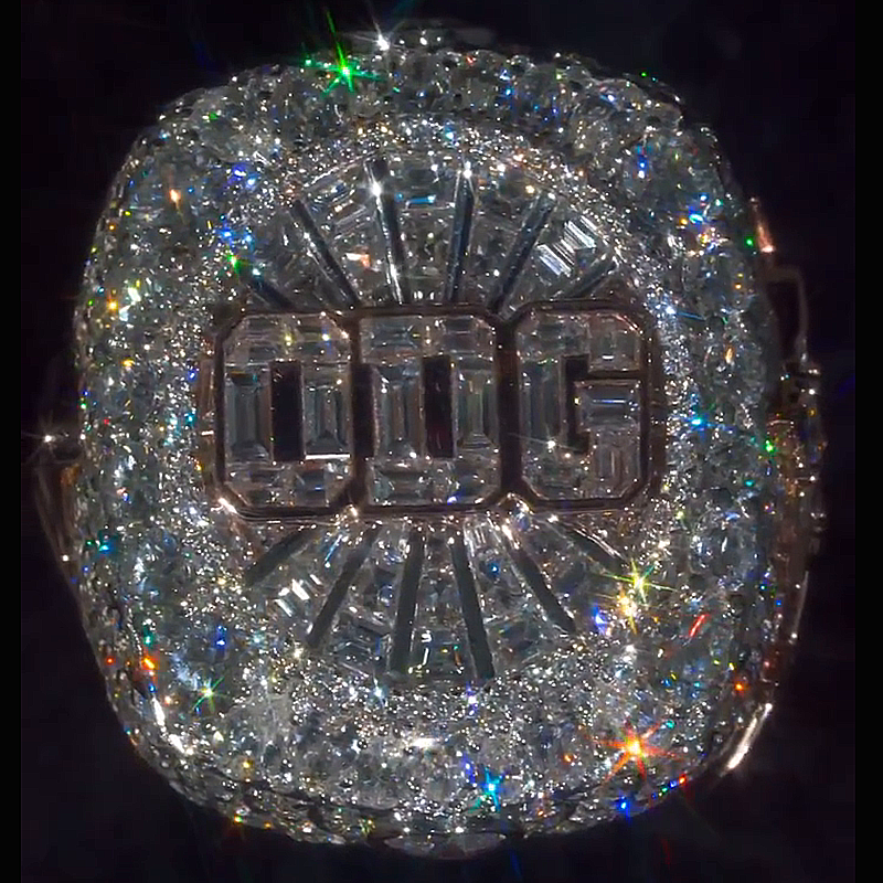 18ctw Multi-Shape Cut White Sapphire Full Set Rose Gold Old English Design Men's Ring