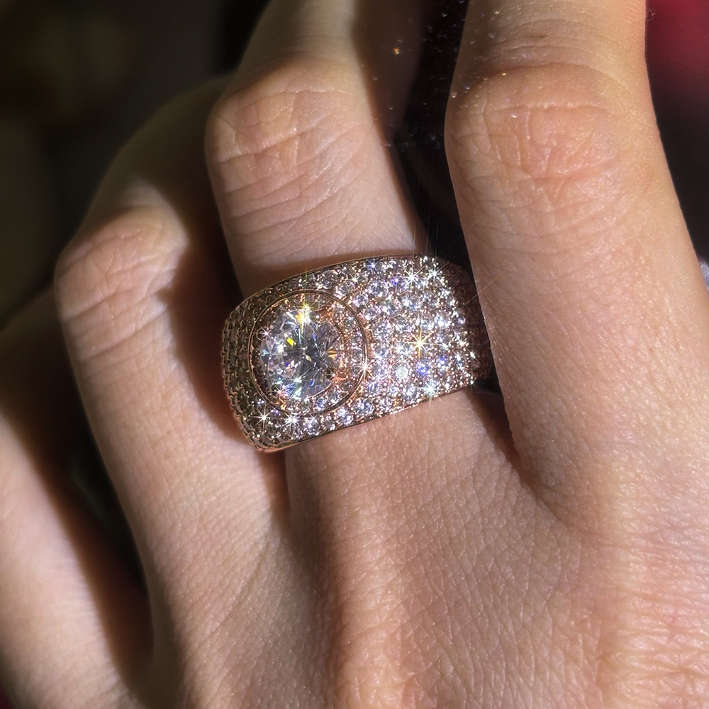 2ct Round Cut White Sapphire Engagement Ring