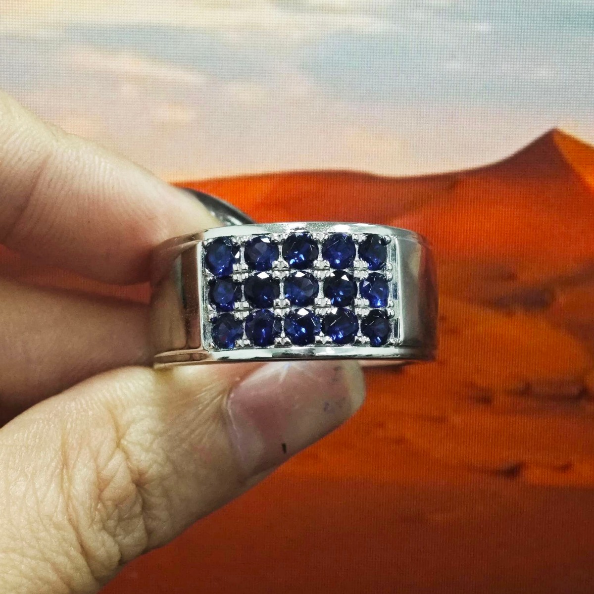 5ct Round Cut Handmade Men's Ring
