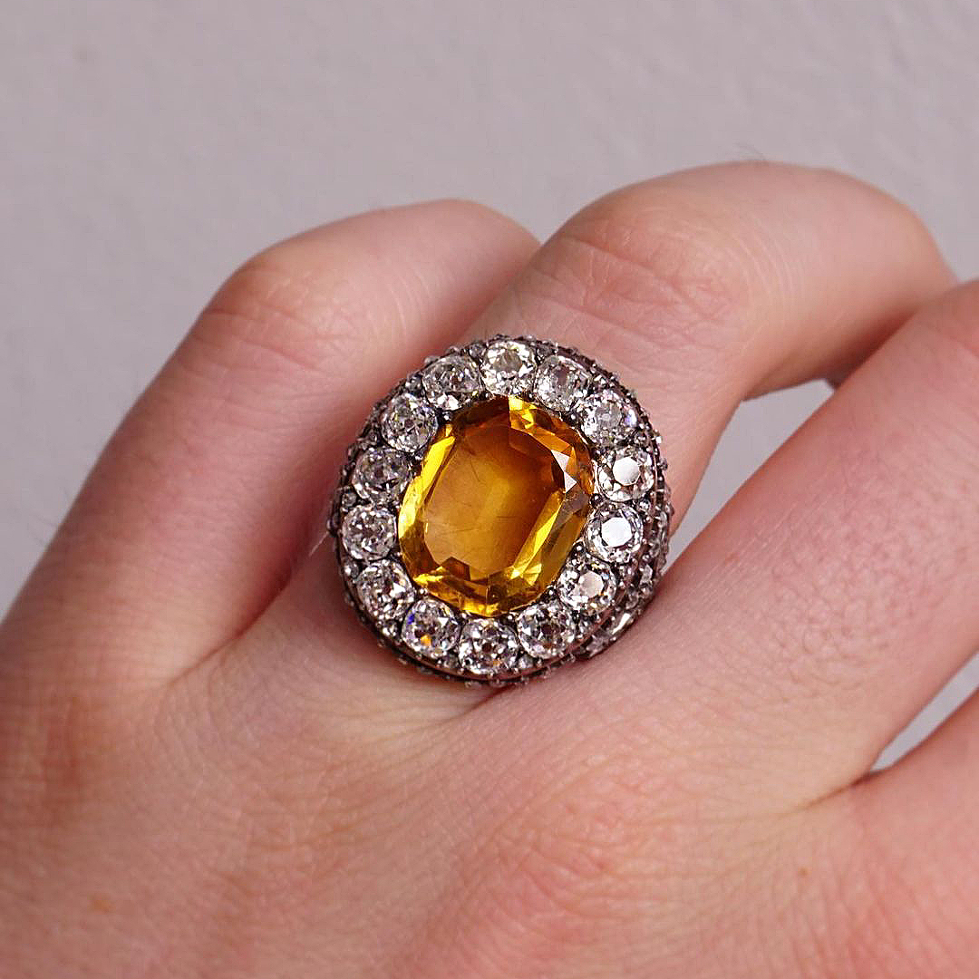 6ct Cushion Cut Sterling Silver Handmade Ring