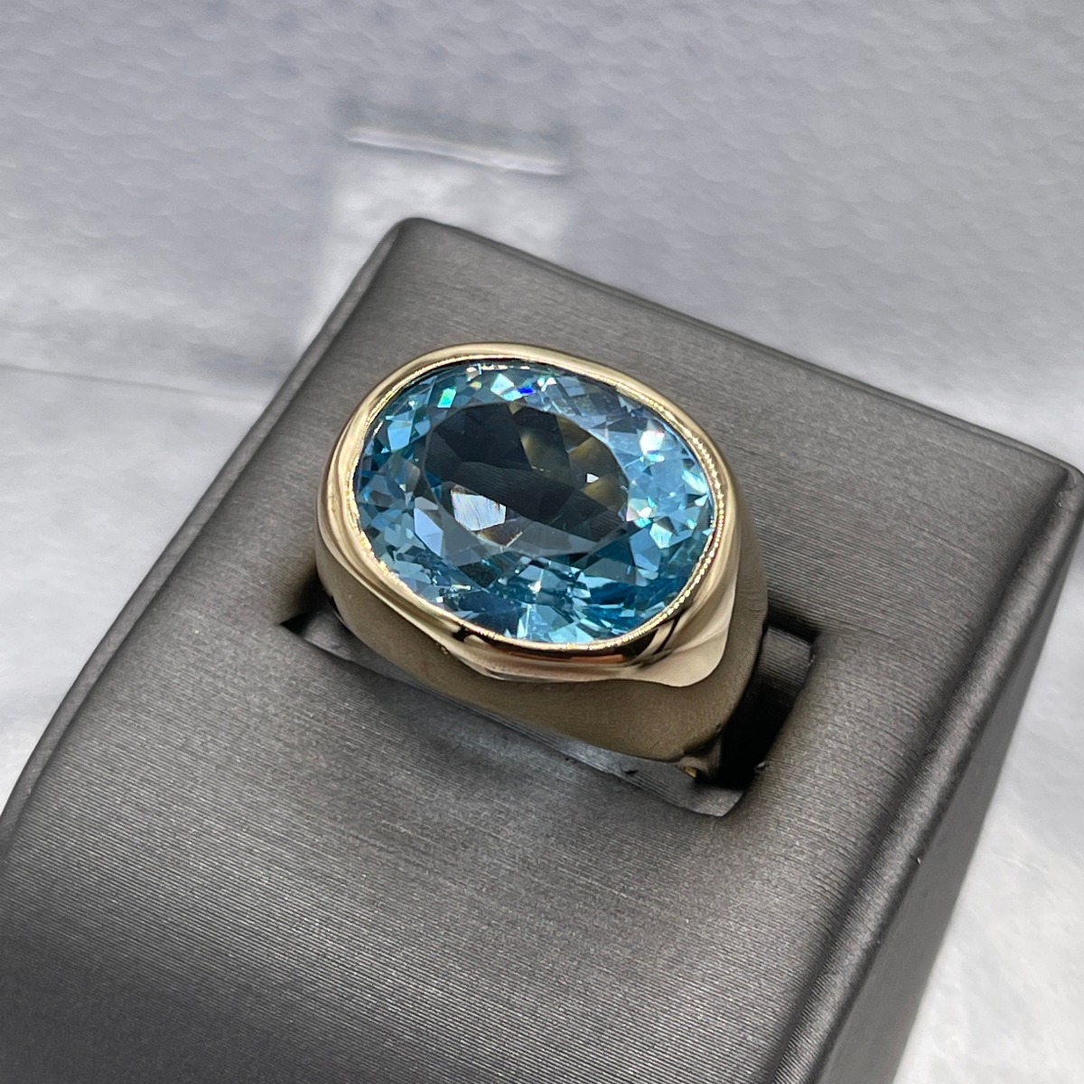 4ct Oval Cut Sterling Silver Handmade Ring