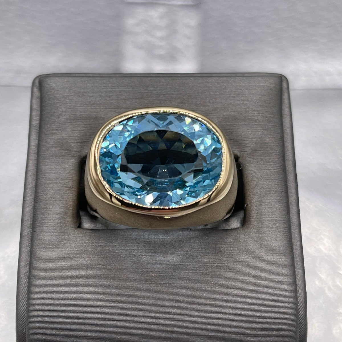 4ct Oval Cut Sterling Silver Handmade Ring